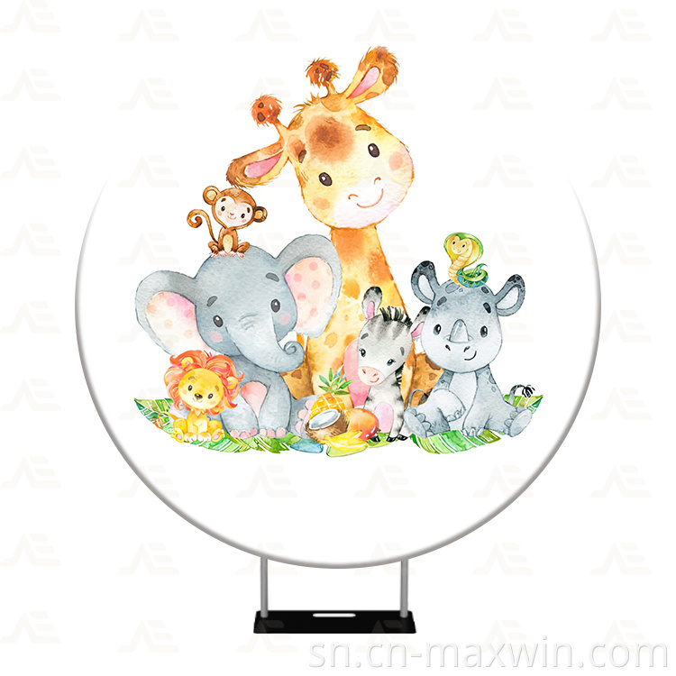 Kutenderera kumashure Round Backdrop